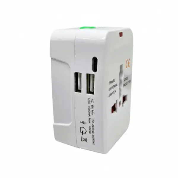 CG14-2002 ADAPTADOR UNIVERSAL VIAJERO CON USB-C