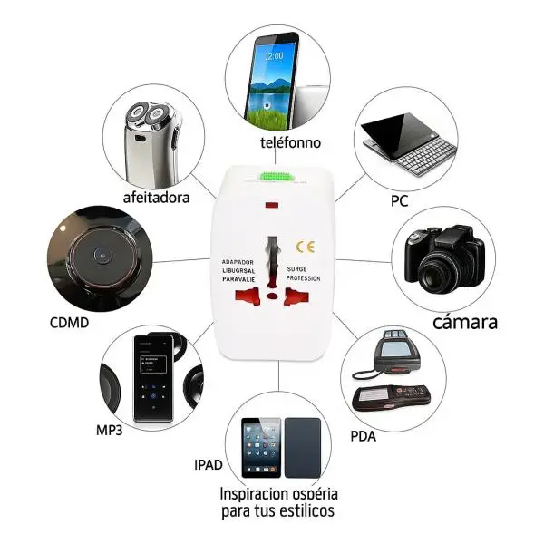 CG14-2002 ADAPTADOR UNIVERSAL VIAJERO CON USB-C - Image 9