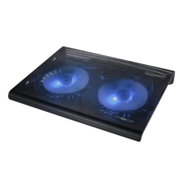 CG16-20104 TRUST NOTEBOOK COOLING STAND WITH DUAL FANS – AZUL