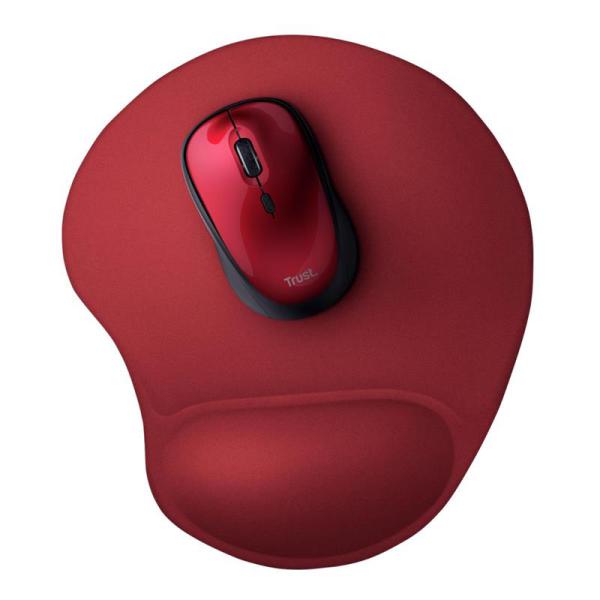 CG16-20429 TRUST BIGFOOT MOUSE PAD CON APOYA MUÑECA RED