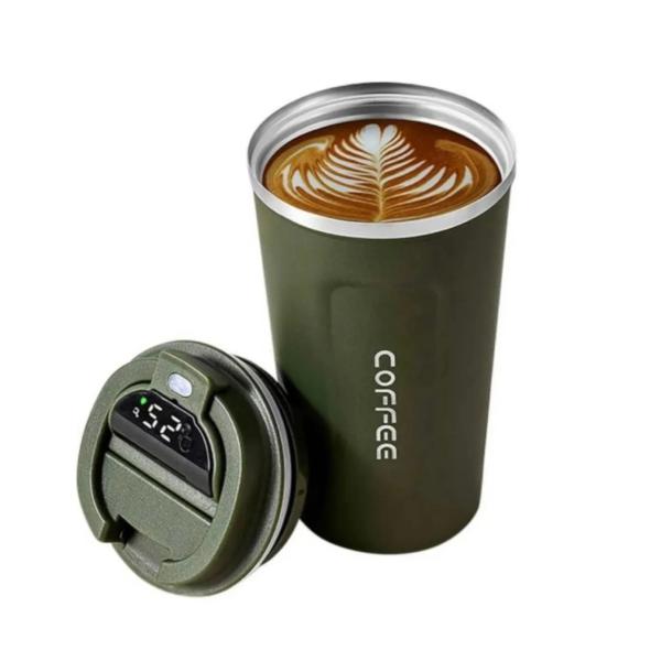 CG14-2222 VASO TÉRMICO CON DISPLAY LED 510ML –  VERDE