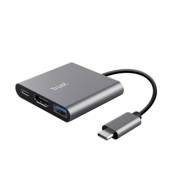 CG16-23772 TRUST DALYX ADAPTADOR MULTIPUERTO USB-C 3 IN 1