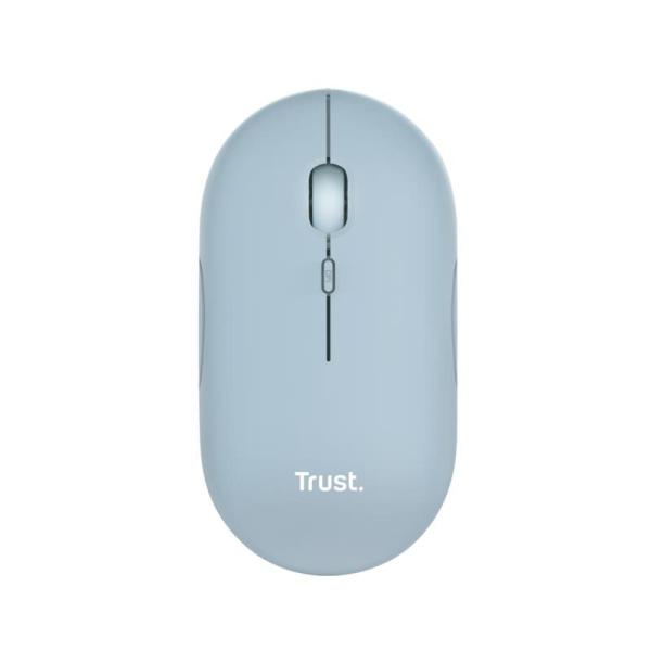 CG16-24126 TRUST PUCK MOUSE WIRELESS RECARGABLE ULTRAFINO USB BLUE
