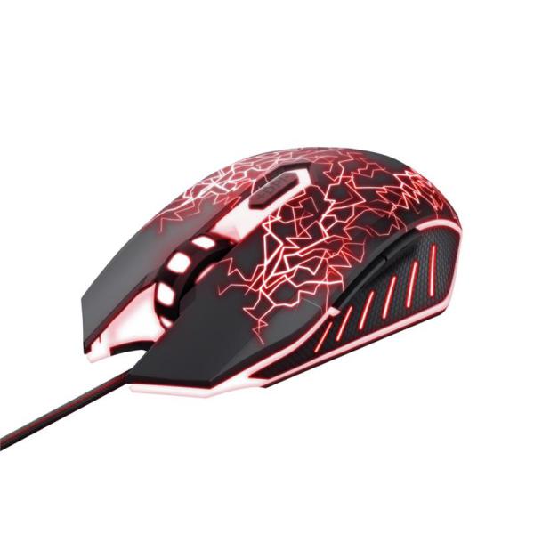 CG16-24618 TRUST IZZA MOUSE GAMING ILLUMINATED GXT 105X 4000 DPI BLACK
