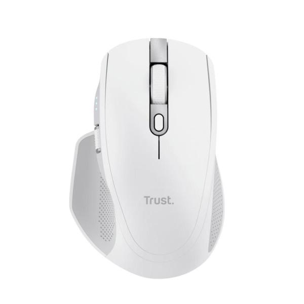 CG16-24935 TRUST OZAA+ MOUSE WIREL. RF+BT RECARGABLE USB WHITE