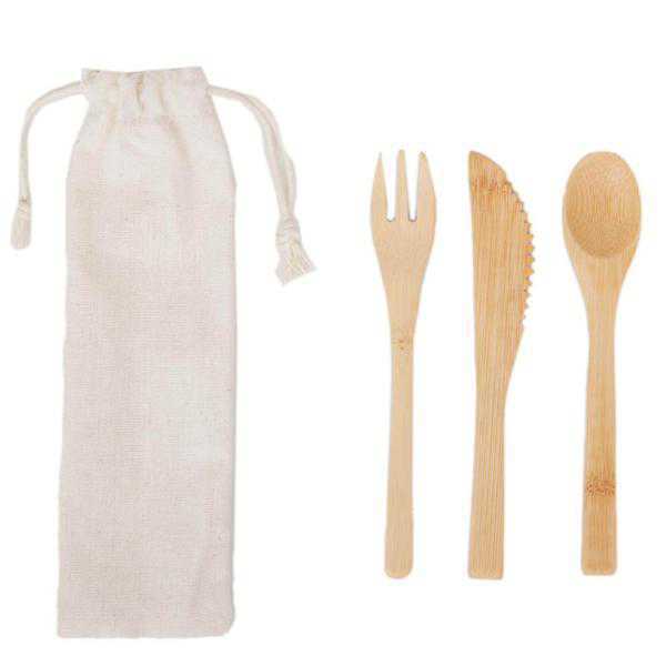 CG1-4742  SET CUTLERY BAMBOO