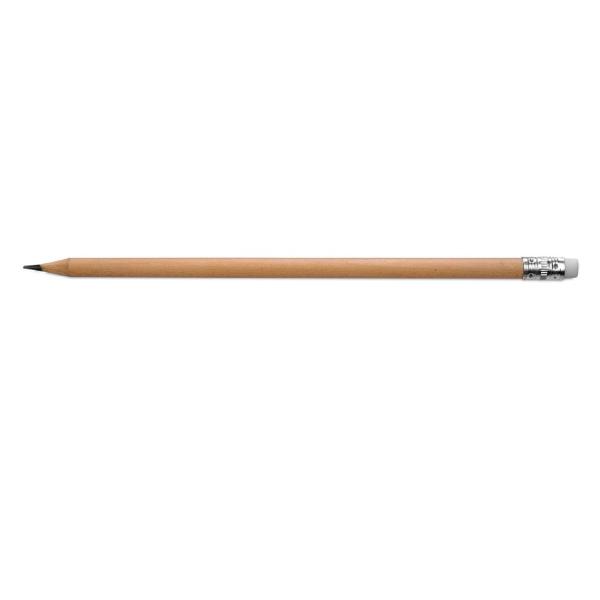CG6-783 LÁPIZ DE MADERA NATURAL – CON GOMA DE BORRAR