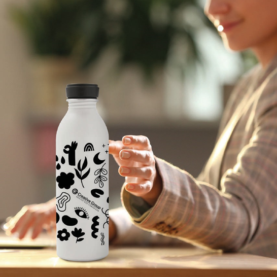 Mate y termo personalizado con logo para regalos empresariales - Creative Group