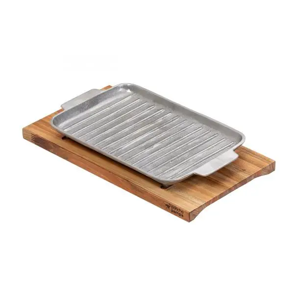 CG3-P11.023 BIFERA DE ALUMINIO PONCHO PAMPA 40X22X2 CM