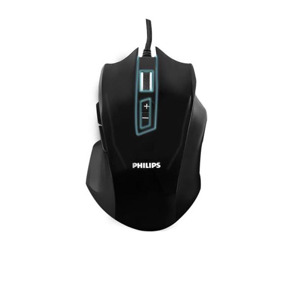 CG16-SPK9201BL PHILIPS MOUSE G201 BL GAMING USB 1000 A 6400 DPI – NEGRO RGB – OUTLET