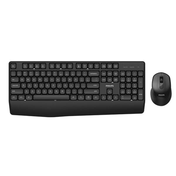 CG16-SPT6348B PHILIPS TEC+MOU WIREL USB 1600DPI 104KEYS ERGO BLACK