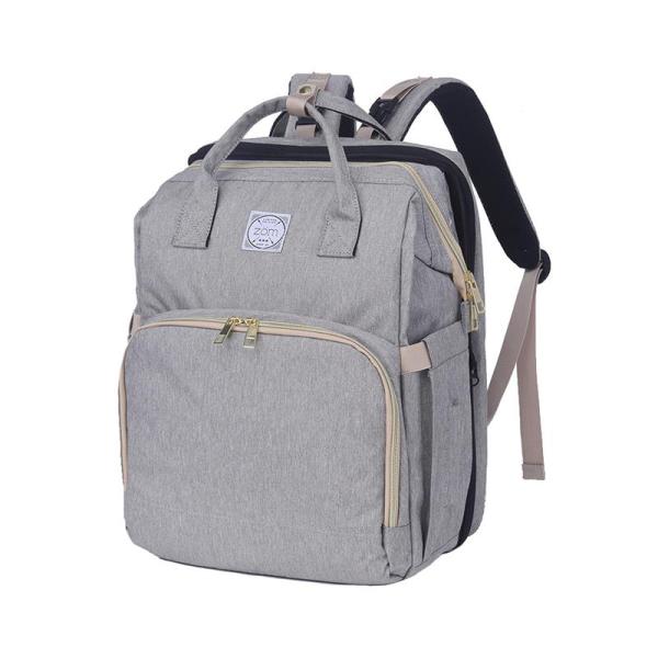 CG16-ZB-926GR ZOM MOCHILA MOMMY CUNA ZB-926GR MATERNAL GRAY