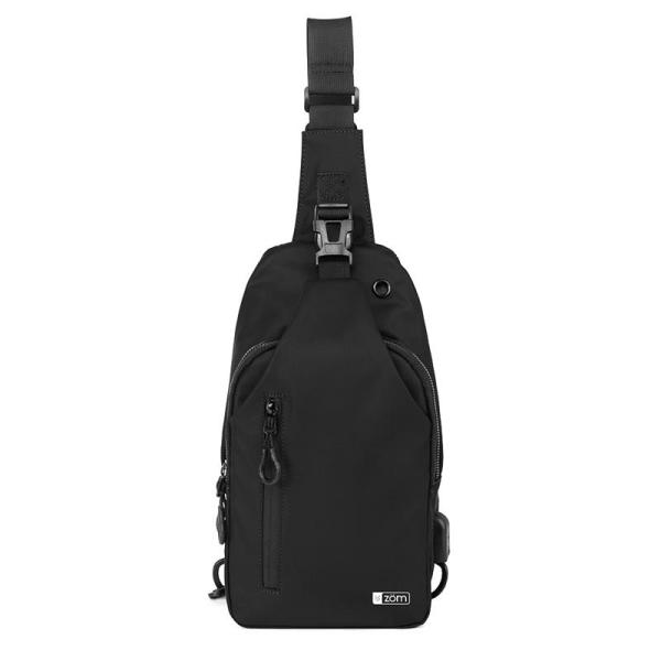 CG16-ZC-348B ZOM BANDOLERA ALASKA CROSSBODY ZC-348B BLACK 10-11 USB