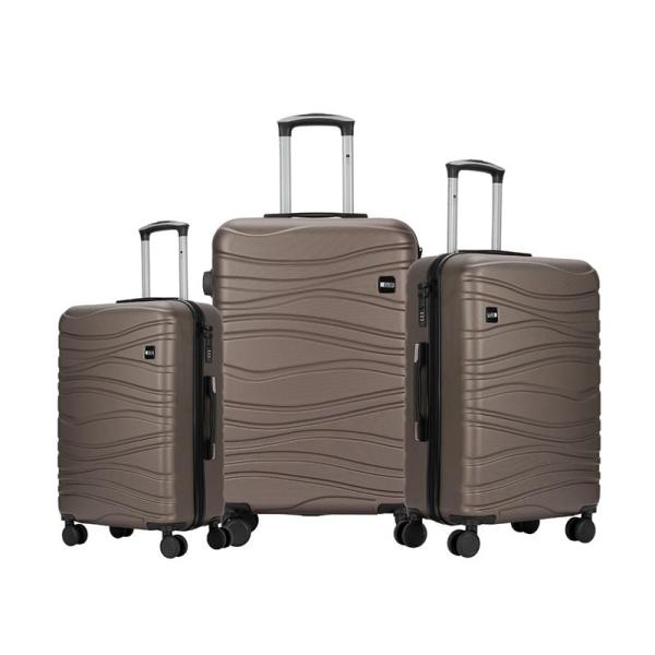 CG16-ZL-S052CF ZOM VALIJAS RÍGIDAS ZL-S052CF – SET X3 MEDIDAS – WAVY COFFEE