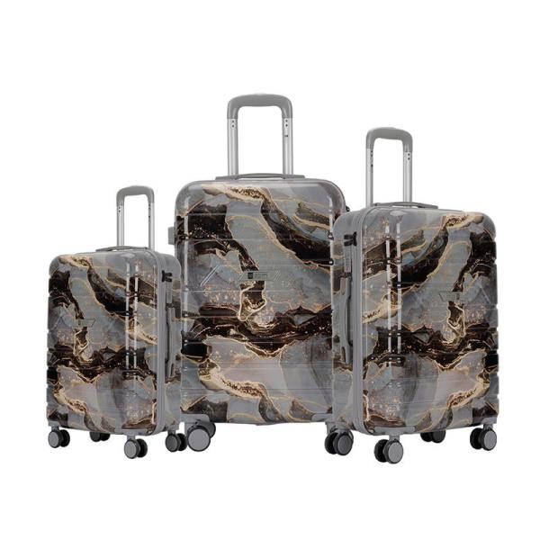 CG16-ZL-S628MB ZOM VALIJAS RIGIDAS ZL-S628MB – SET X 3 VALIJAS – MARBLE VULCANO
