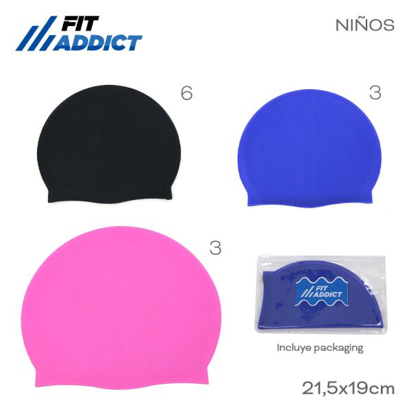 CG9- 17837 GORRO NATACION FIT ADDICT T2