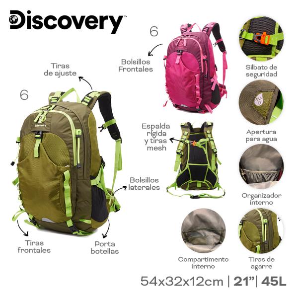 CG9- 22319 MOCHILA CAMPING DISCOVERY