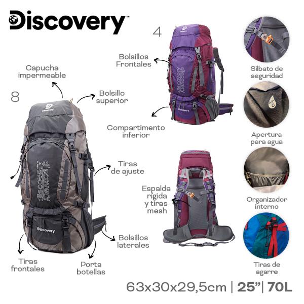 CG9- 22322 MOCHILA CAMPING DISCOVERY