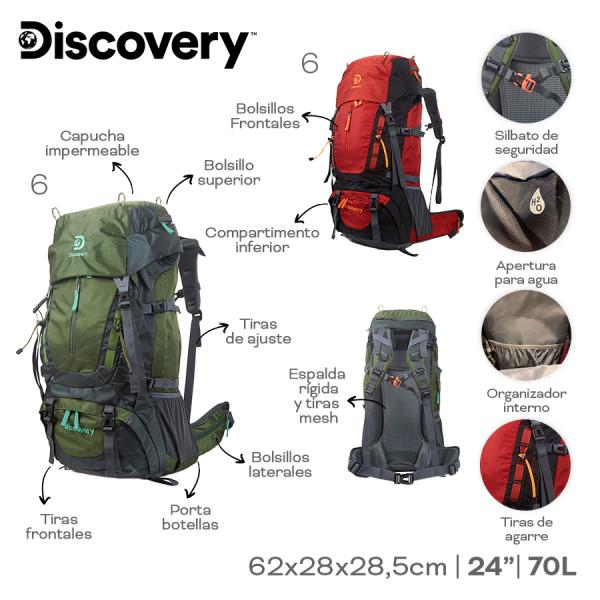 CG9- 22323 MOCHILA CAMPING DISCOVERY