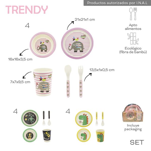 CG9- 30422 SET PLATOS TRENDY