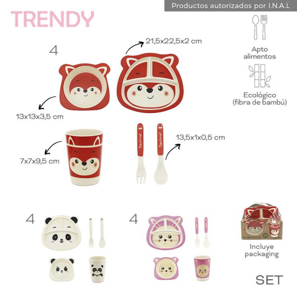 CG9- 30423 SET PLATOS TRENDY